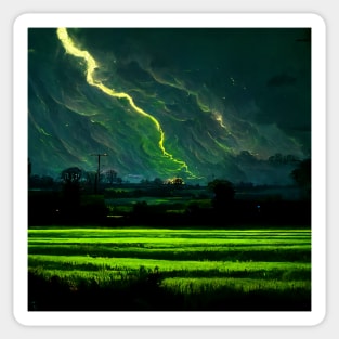 Green Lightning | Strike Home Sticker